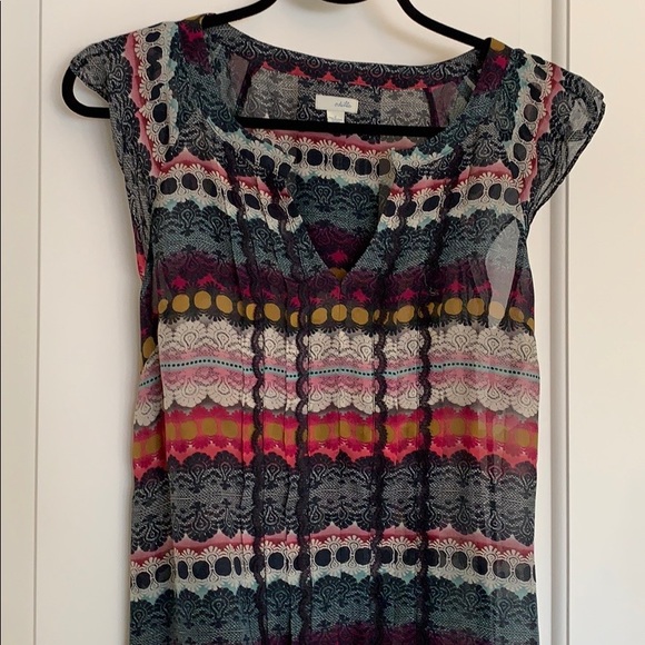 Anthropologie Odille Multicoloured Wrap Blouse - Picture 3 of 8